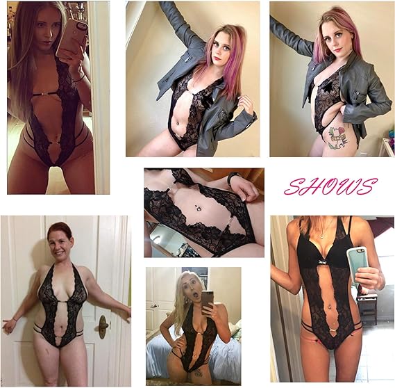 NANO Lace Lingerie Bodysuit - Black