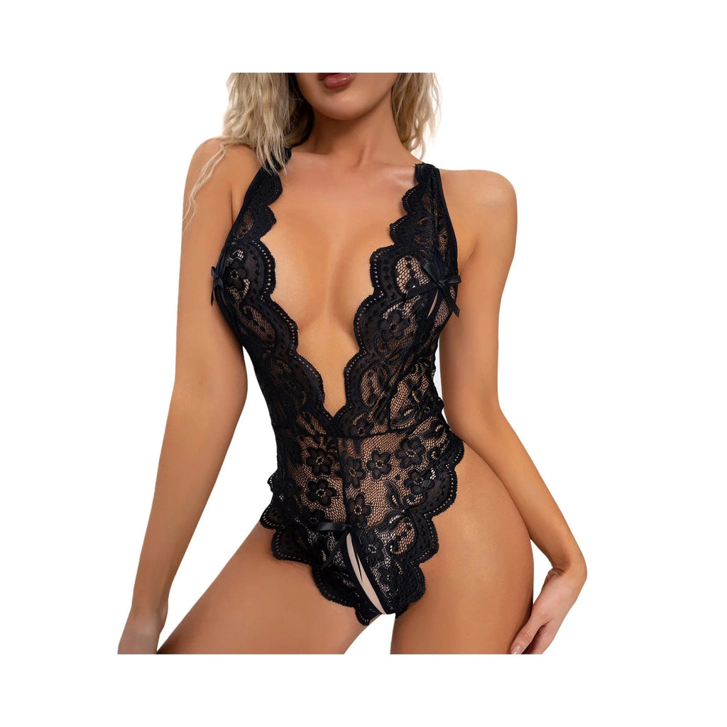 Sweet Daydream Lace Babydoll - Black
